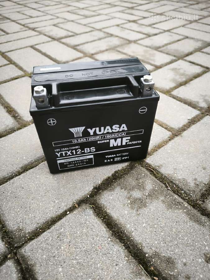 Yuasa Ytx12-bs motociklo akumuliatorius - nuotraukos Nr. 2