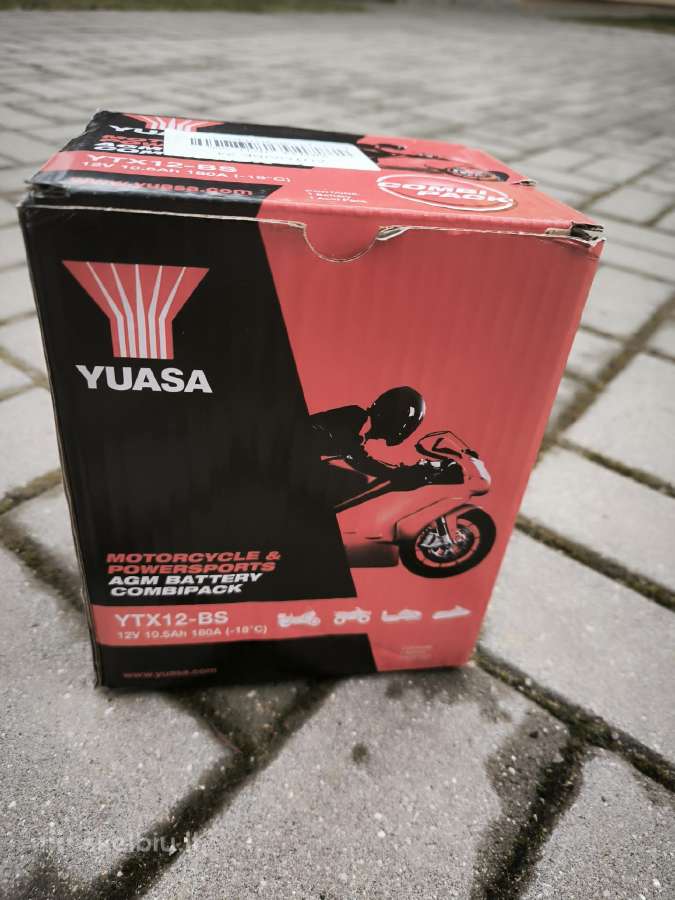 Yuasa Ytx12-bs motociklo akumuliatorius - nuotraukos Nr. 3