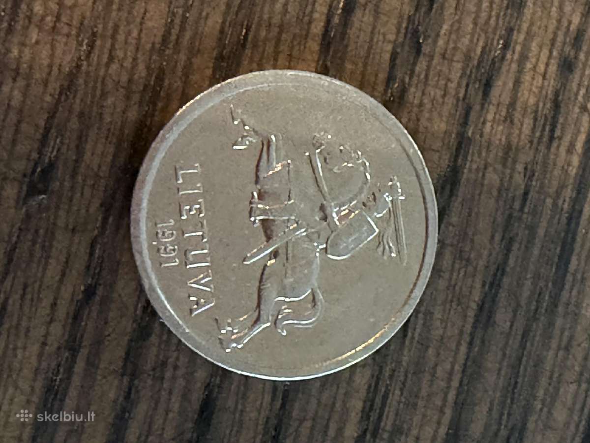 2 litai 1991 metu.puikus stovis - nuotraukos Nr. 2