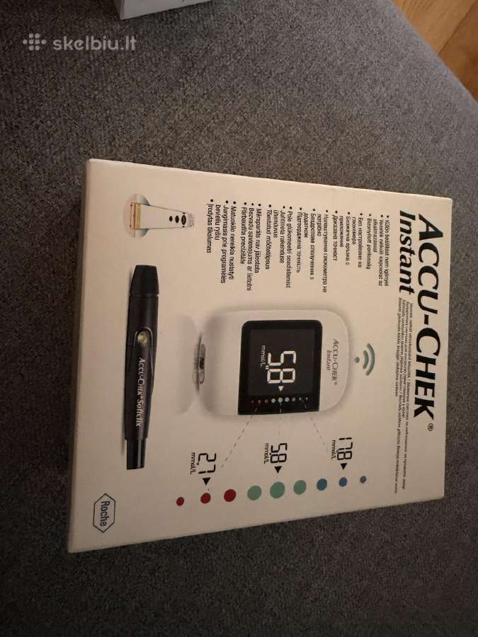 Accu-check gliukozės kiekio matuoklis - nuotraukos Nr. 2