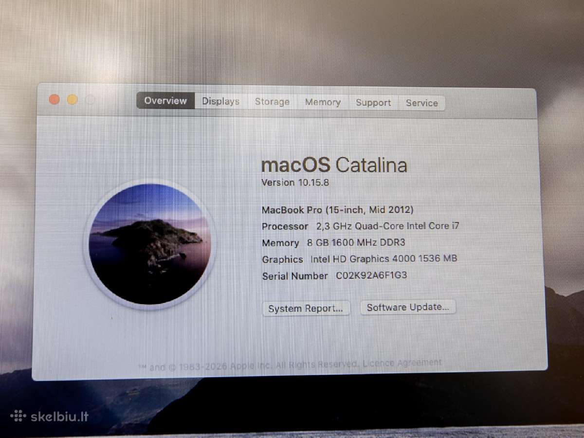 MacBook Pro 15-inch - nuotraukos Nr. 5
