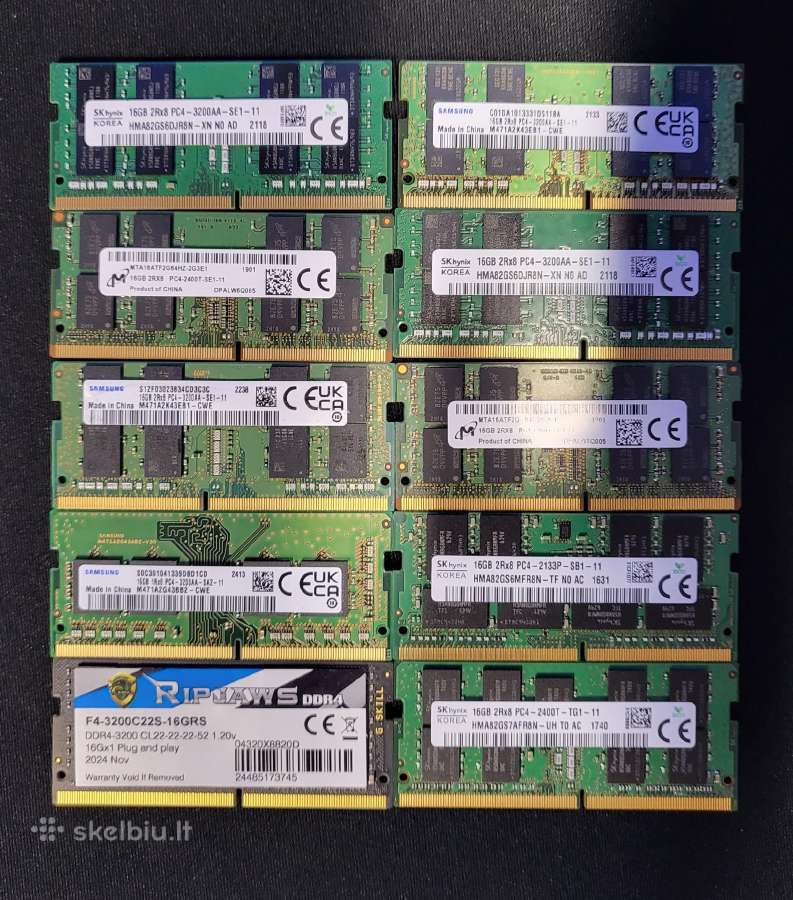 Operatyvioji atmintis po / 16gb Ddr4 / laptop