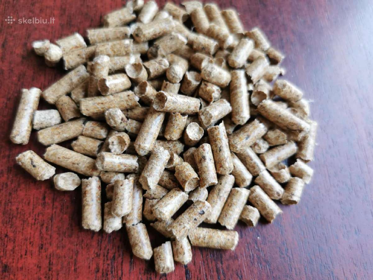Medžio pjuvenų granulės 6mm - nuotraukos Nr. 2