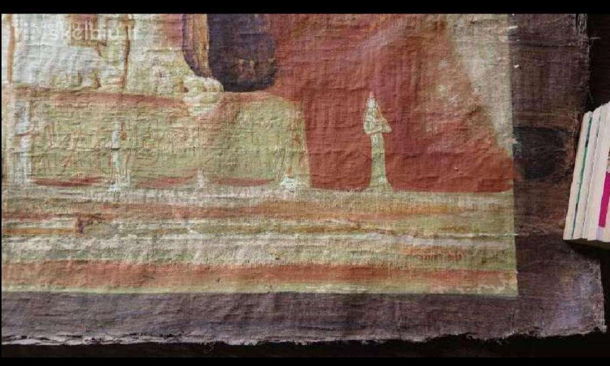Didelis originalus papirusas iš Egipto. Suvenyras - nuotraukos Nr. 5
