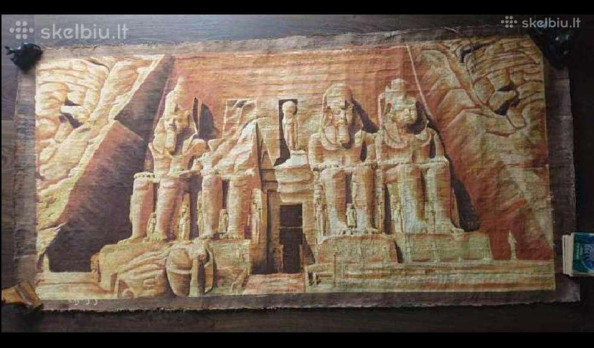 Didelis originalus papirusas iš Egipto. Suvenyras - nuotraukos Nr. 16