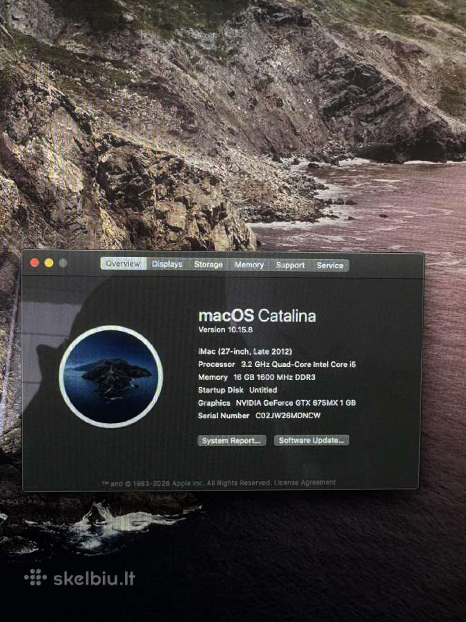iMac 27" (Late 2012) 1tb SSD 16gb RAM - nuotraukos Nr. 3
