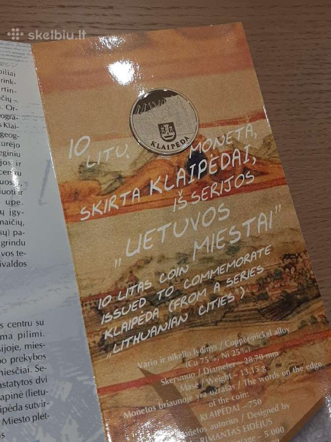 10 litų moneta, skirta Klaipėdai