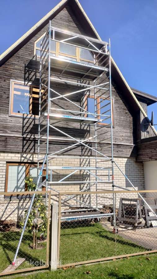 Aliuminio bokšteliai. Pastoliai. Stelažai 90 4,9m - nuotraukos Nr. 4
