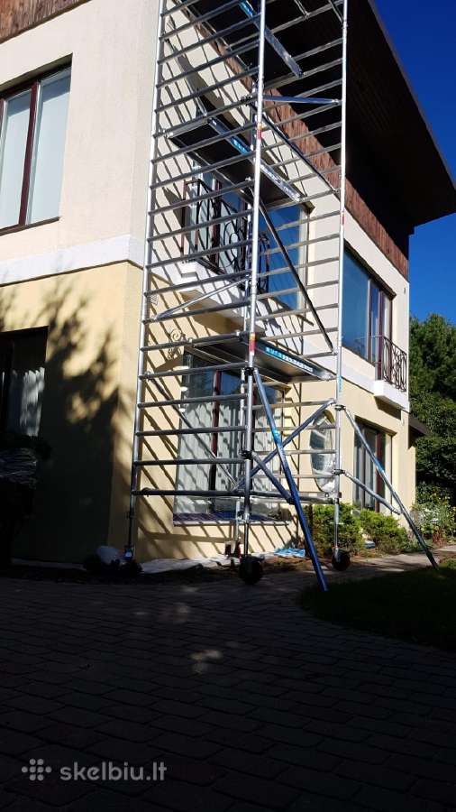 Aliuminio bokšteliai. Pastoliai. Stelažai 90 4,9m - nuotraukos Nr. 5