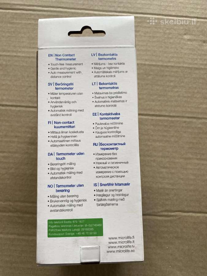 Naujas bekontaktis termometras Microlife Nc200 - nuotraukos Nr. 3