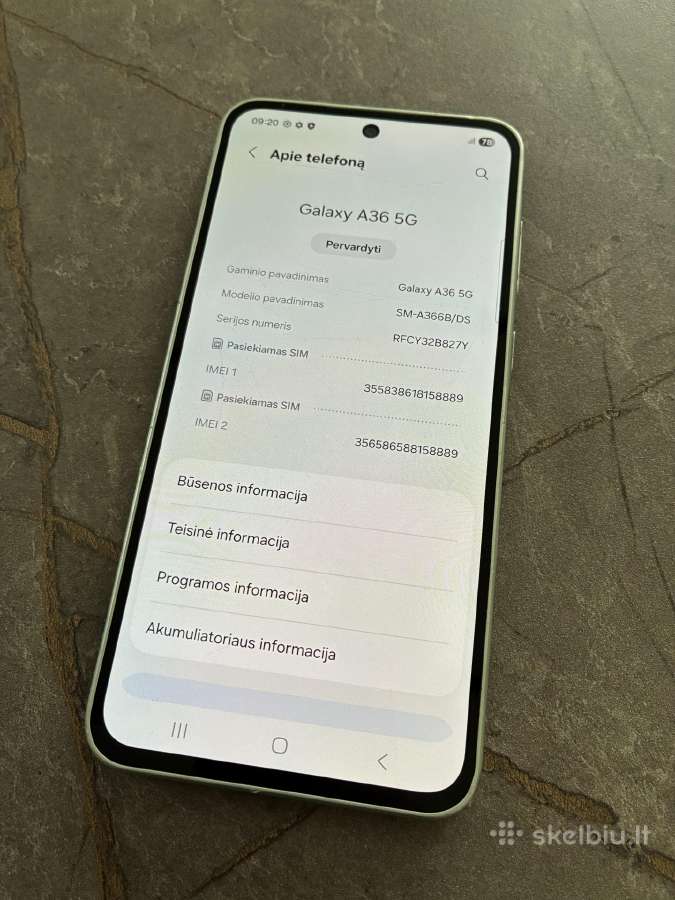 Samsung Galaxy A36 5G 128gb - nuotraukos Nr. 4