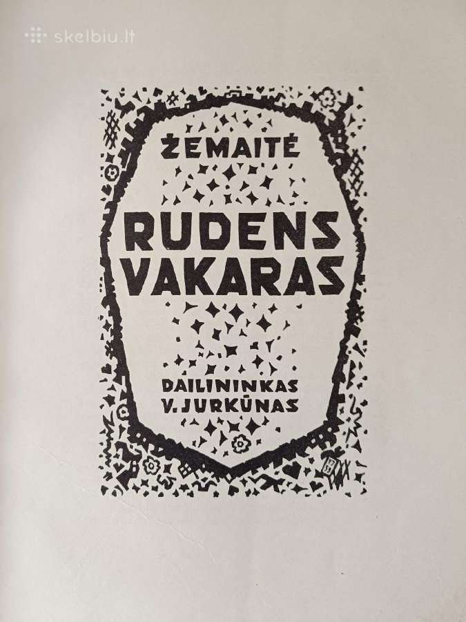 Žemaitė Rudens Vakaras