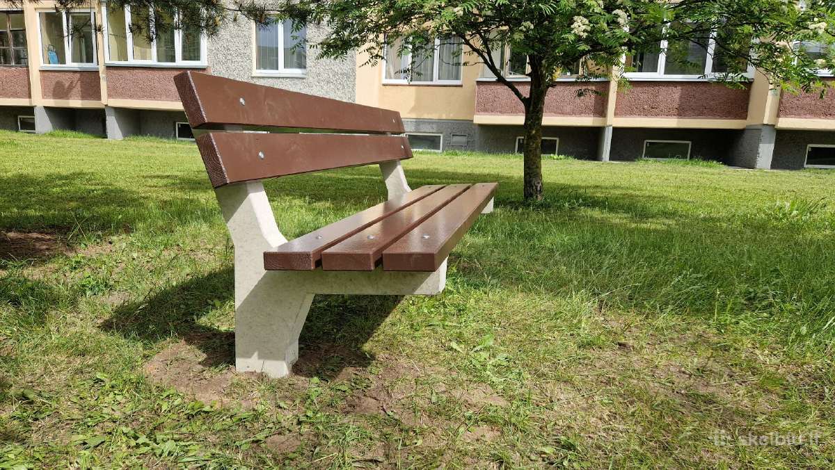 Tvirti ir ilgaamžiai suolai su betoninėmis kojomis - nuotraukos Nr. 8