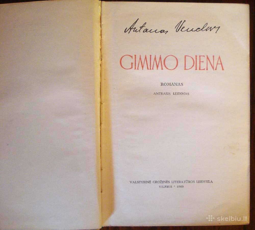 Antanas Venclova "Gimimo diena". - nuotraukos Nr. 2