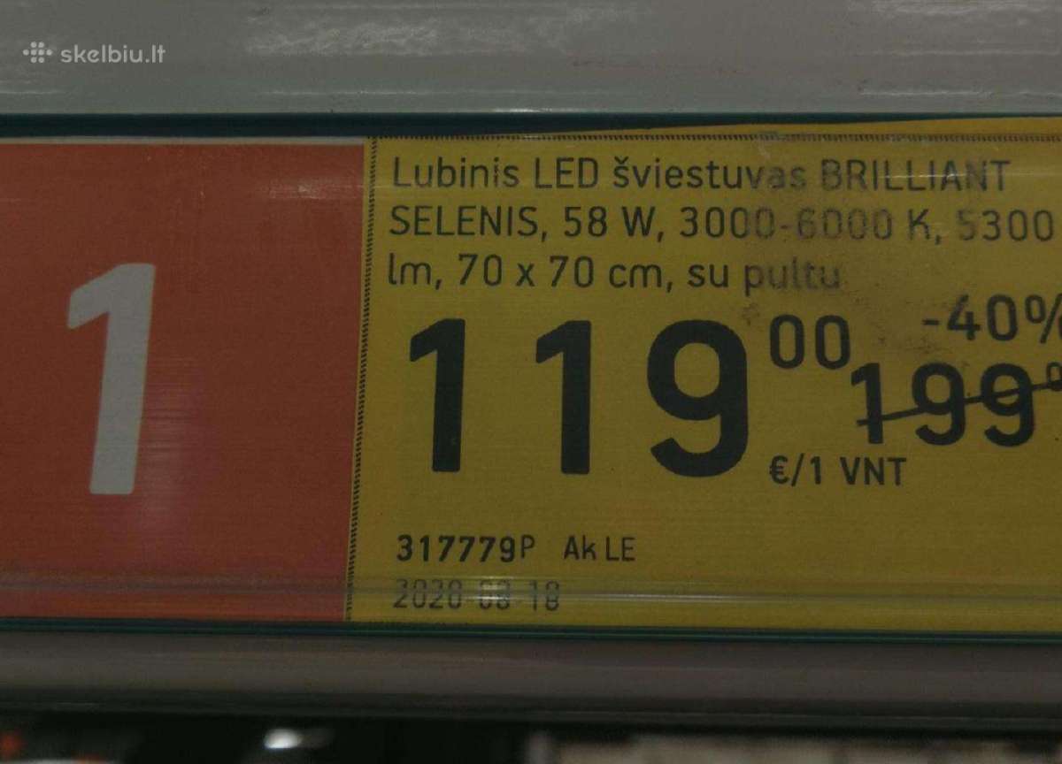 Lubinis LED šviestuvas - nuotraukos Nr. 2
