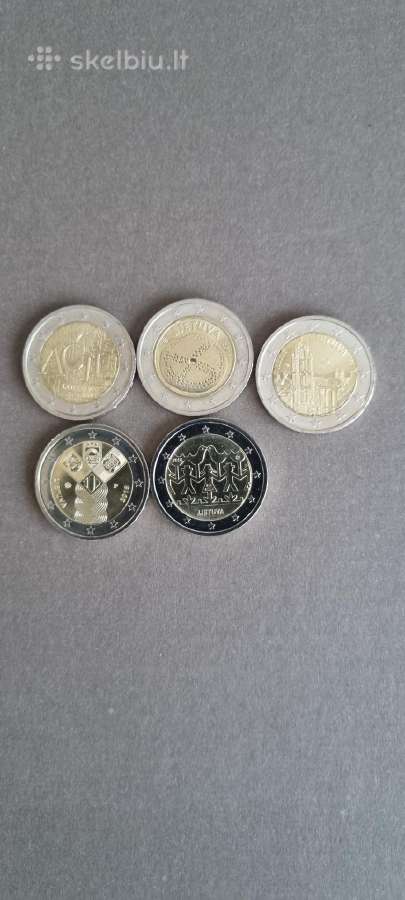 Euro monetos Unc (naujos). Lietuva