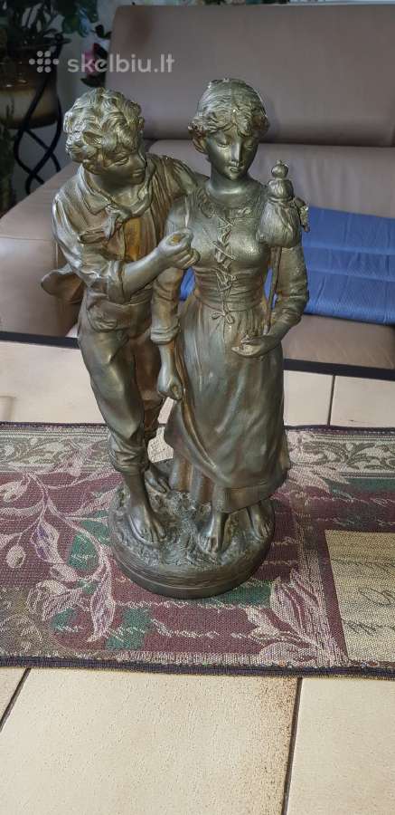 Bronzinė statula Rousseau antikvarinė