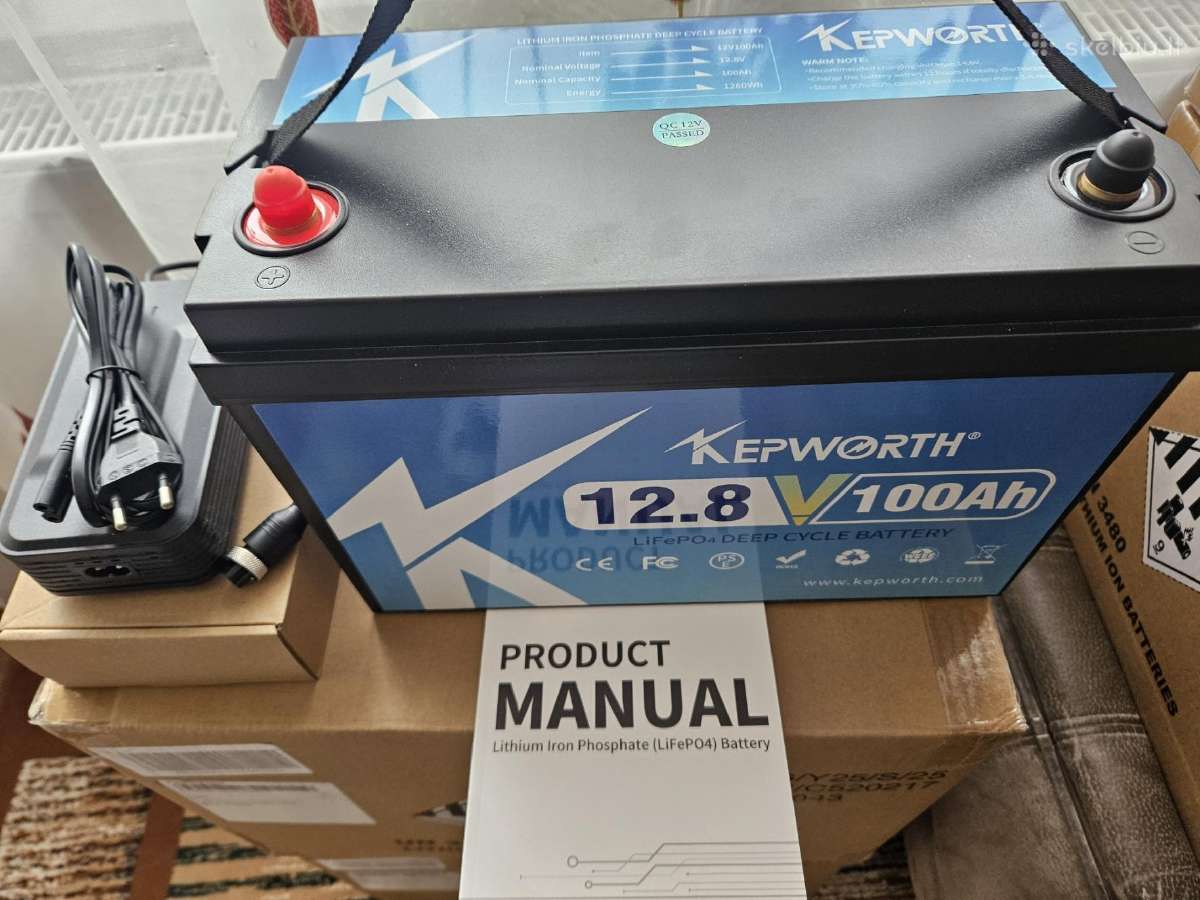 Naujos baterijos Lifepo4 100 ah - nuotraukos Nr. 3