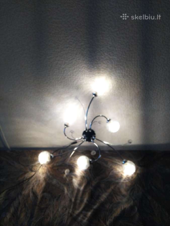 Lubinis šviestuvas 6- LED lempučių.
