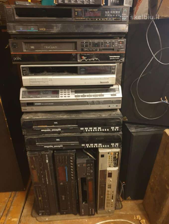Įvairūs video magnetafonai Vhs