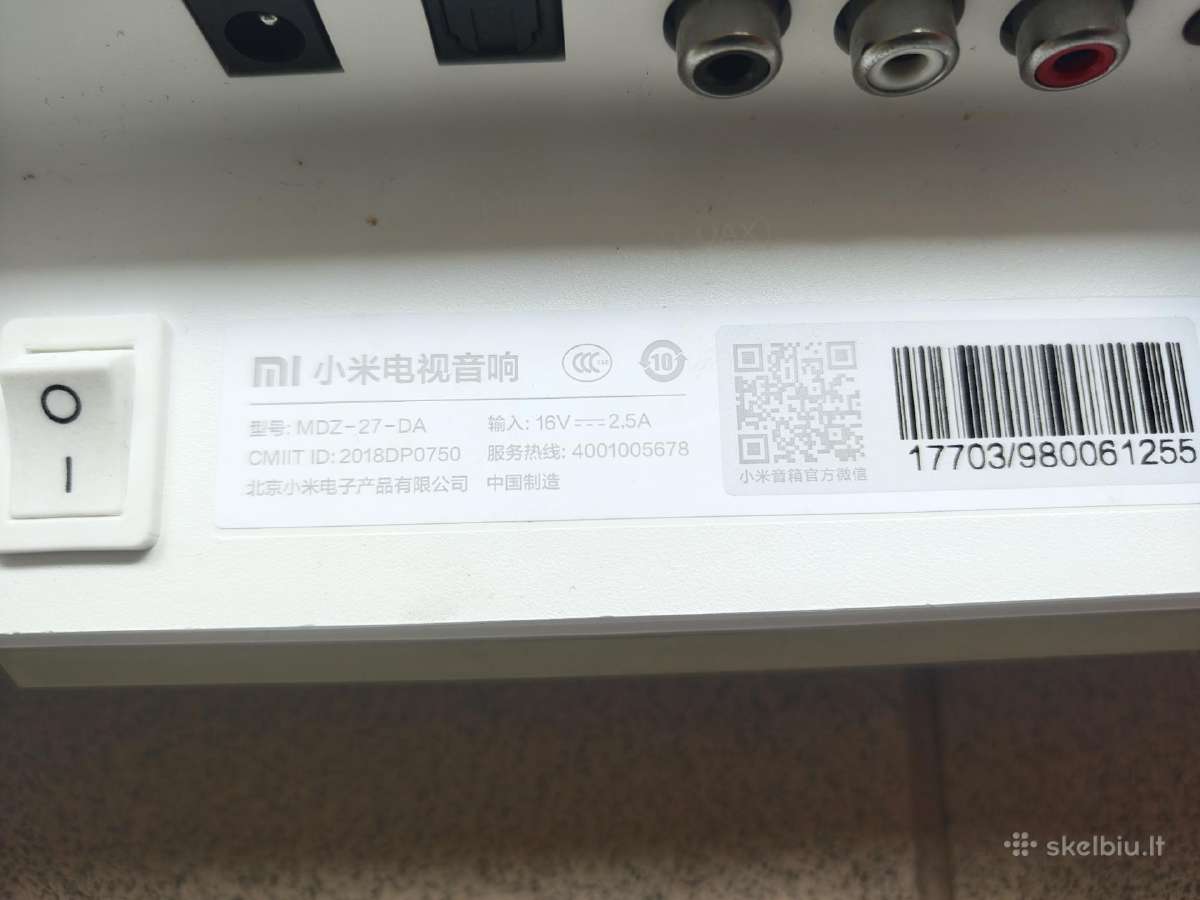 Xiaomi Mi TV Soundbar Mdz27da - nuotraukos Nr. 5