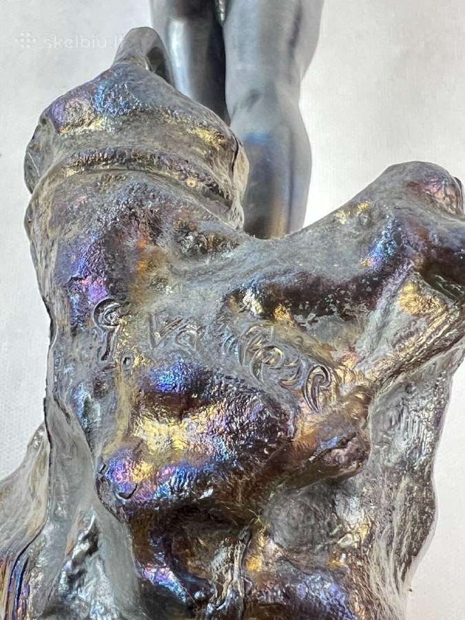 Metalinė statula ant akmens "Žvėjys" - nuotraukos Nr. 9
