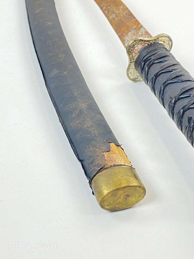 Japoniška katana su žalvariu ir dėklu - nuotraukos Nr. 10