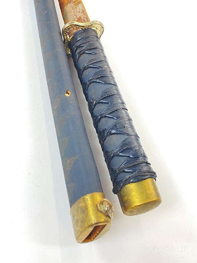 Japoniška katana su žalvariu ir dėklu - nuotraukos Nr. 11