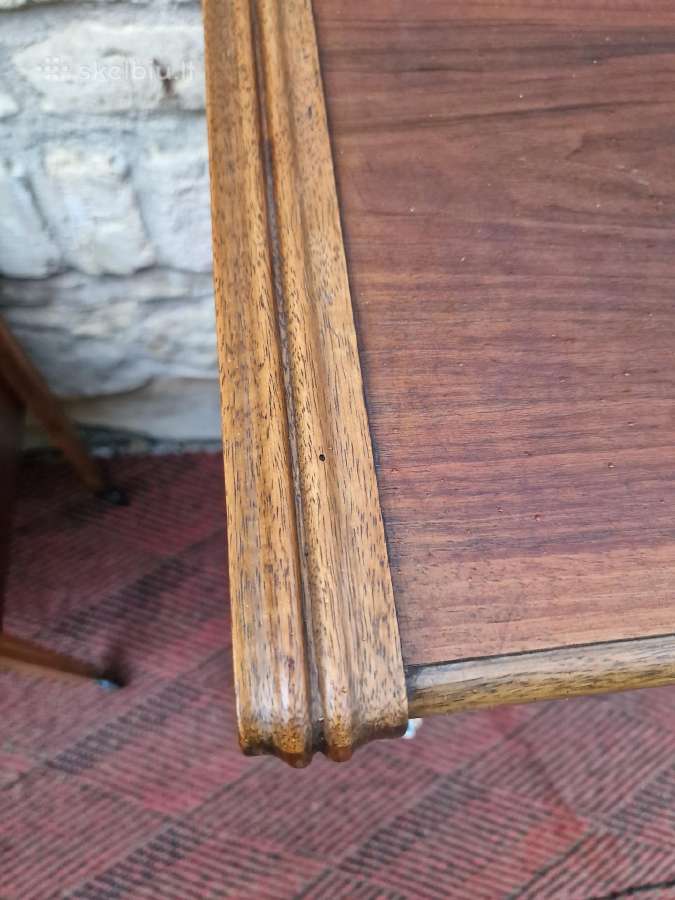 Vintažinė mid century riešutmedžio lentyna - nuotraukos Nr. 9