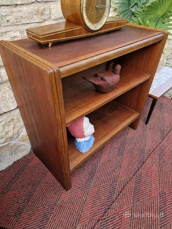 Vintažinė mid century riešutmedžio lentyna - nuotraukos Nr. 14