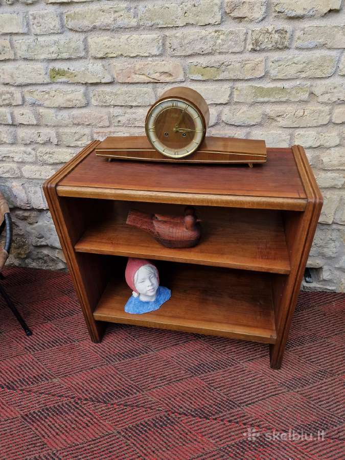 Vintažinė mid century riešutmedžio lentyna - nuotraukos Nr. 17