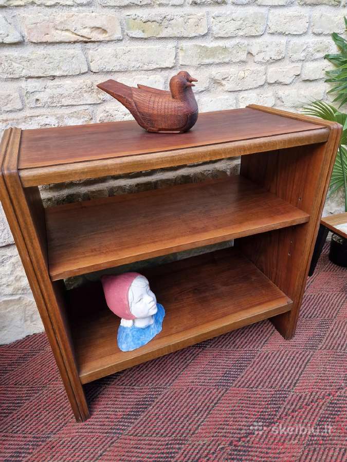Vintažinė mid century riešutmedžio lentyna - nuotraukos Nr. 27