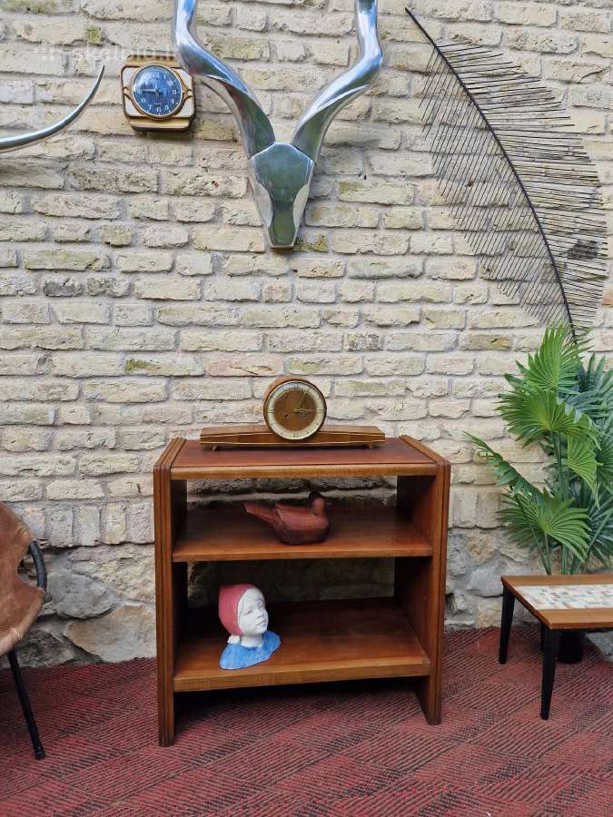 Vintažinė mid century riešutmedžio lentyna - nuotraukos Nr. 28