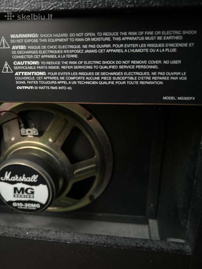 Gitaros kubas Marshall Mg 30 Dfx - nuotraukos Nr. 9