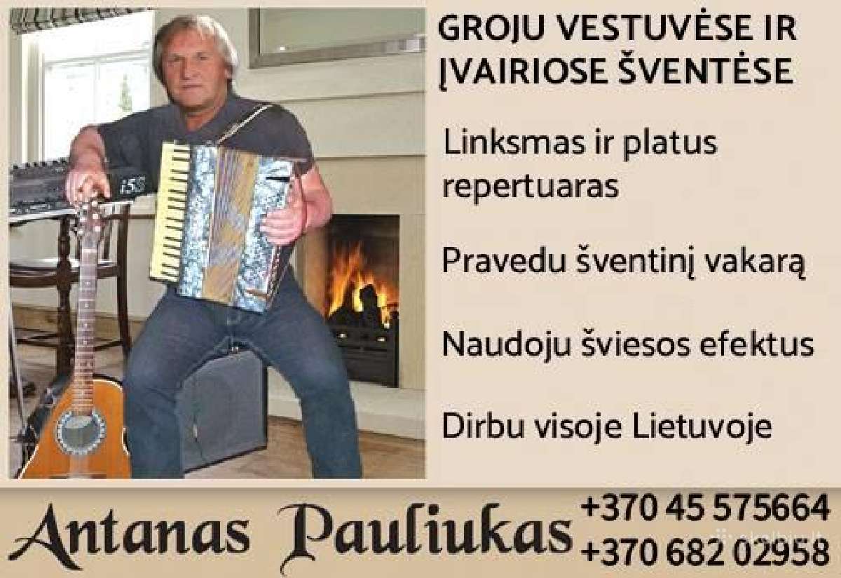 Muzikantas Antanas Pauliukas