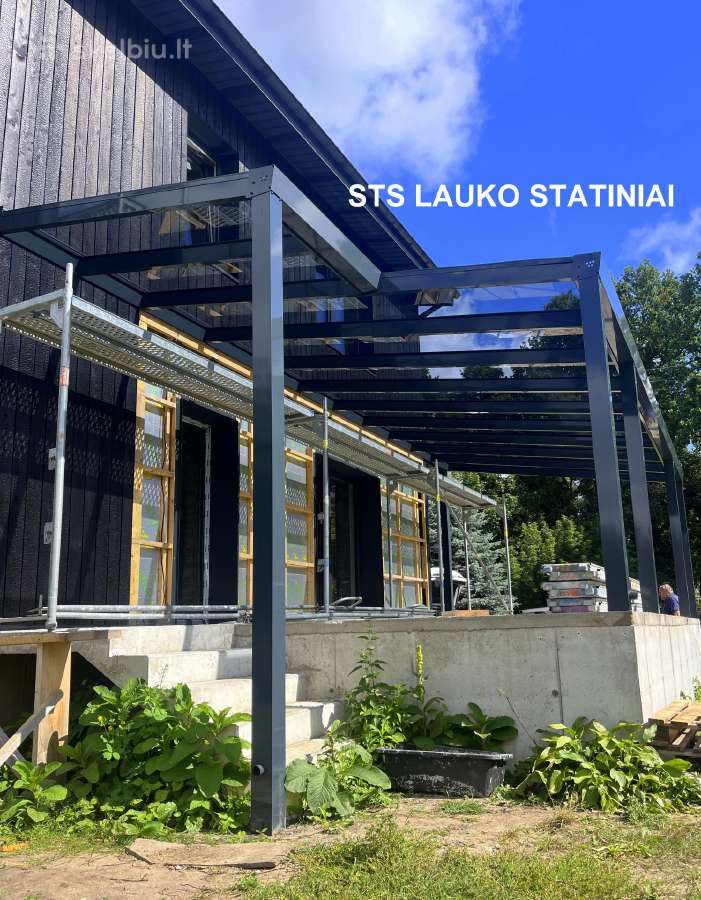 Stoginės, terasos, stiklinimas - nuotraukos Nr. 21