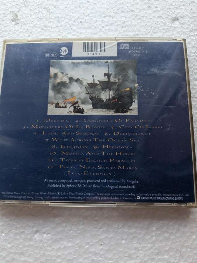 Vangelis - 1492 - Conquest Of Paradise (CD) - nuotraukos Nr. 2