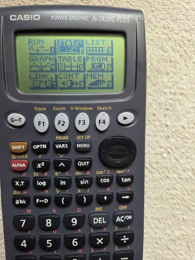 Casio Fx-7400g Plus grafinis skaičiuotuvas - nuotraukos Nr. 3