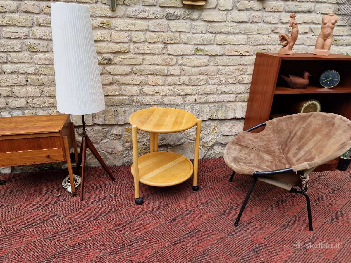 Vintažinis mid century serviravimo staliukas - nuotraukos Nr. 3
