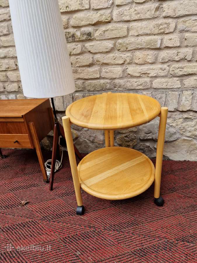 Vintažinis mid century serviravimo staliukas - nuotraukos Nr. 11