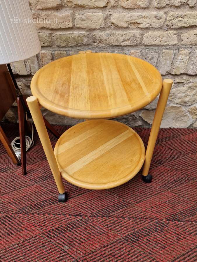 Vintažinis mid century serviravimo staliukas - nuotraukos Nr. 12