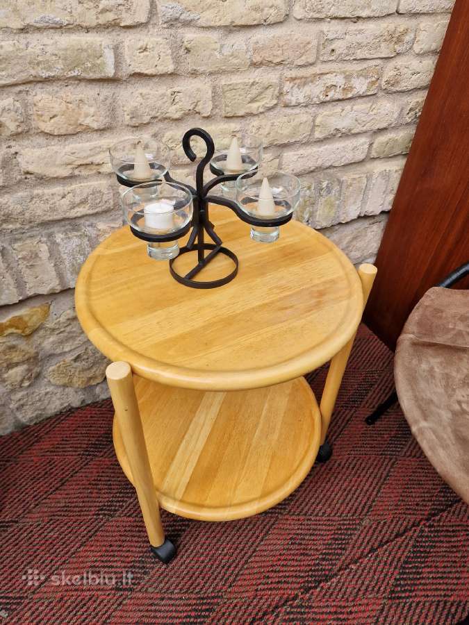 Vintažinis mid century serviravimo staliukas - nuotraukos Nr. 17
