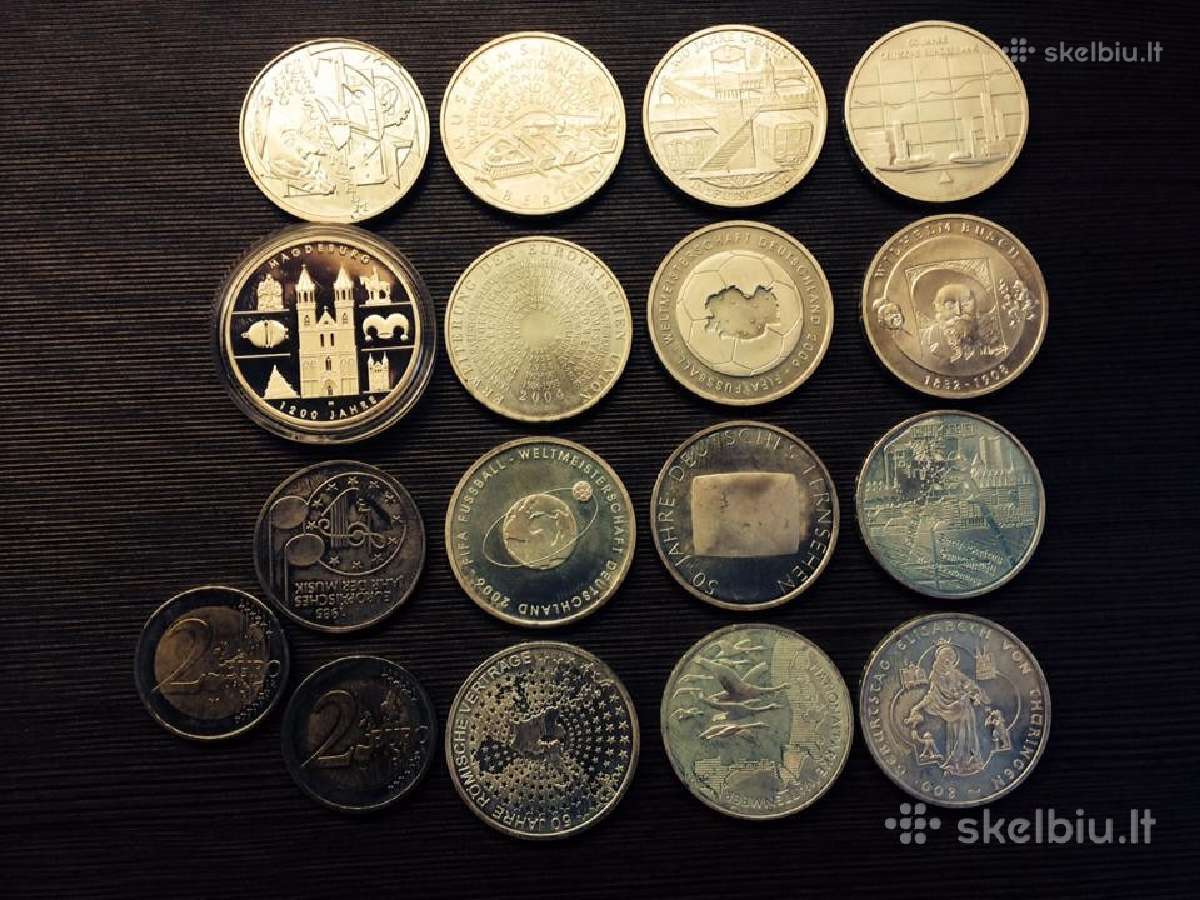 Parduodu kelis vokiškus kolekcinius eurus