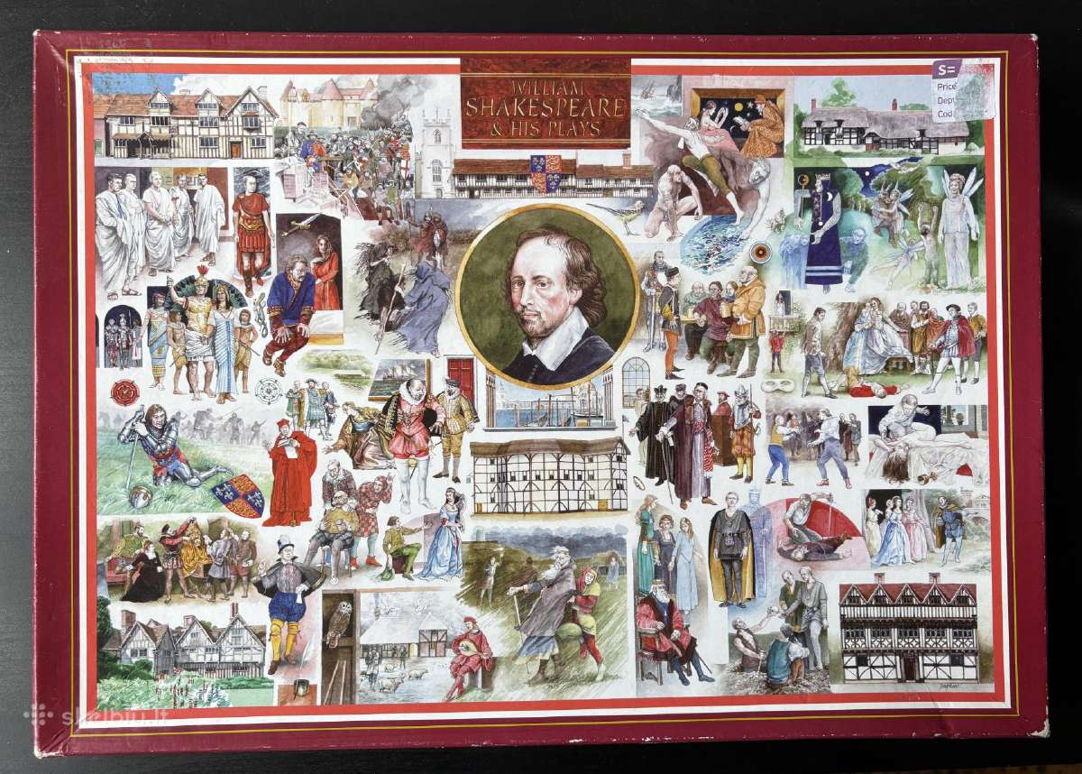 William Shakespeare 1000 detalių puzzle