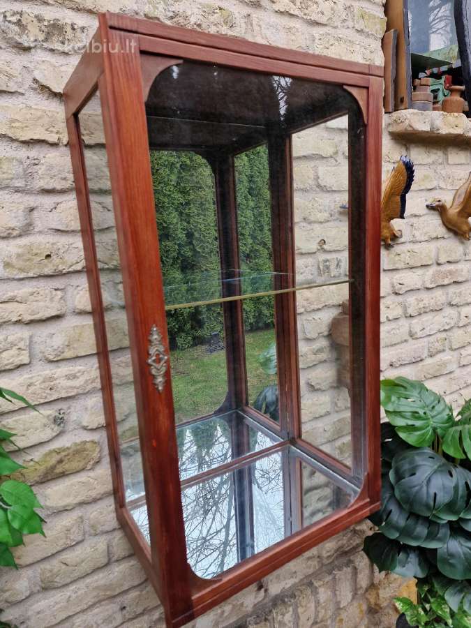 Vintažinė mid century pakabinama vitrina/spintelė - nuotraukos Nr. 10
