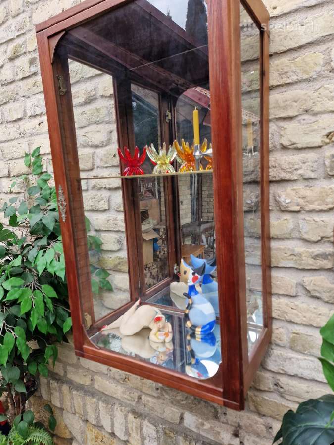 Vintažinė mid century pakabinama vitrina/spintelė - nuotraukos Nr. 11