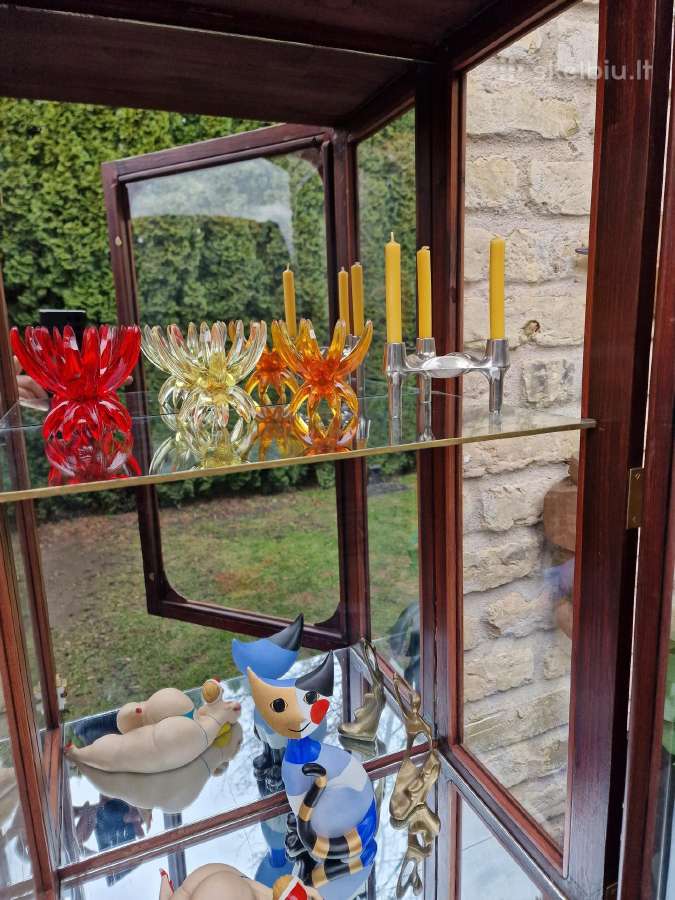 Vintažinė mid century pakabinama vitrina/spintelė - nuotraukos Nr. 17