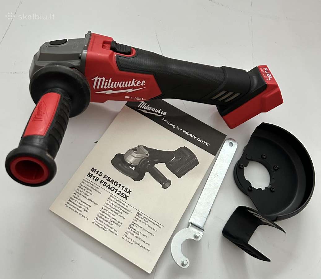Nauja galinga Fuel sistemos Milwaukee M18 Bulgarke