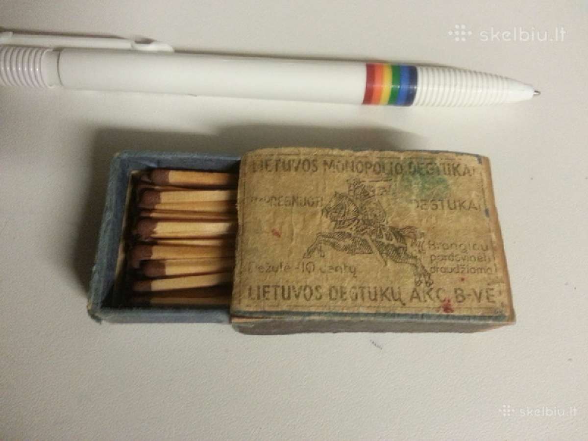 Siulau degtuku dėžute Smetonos laiku kaina 10 euru - nuotraukos Nr. 3