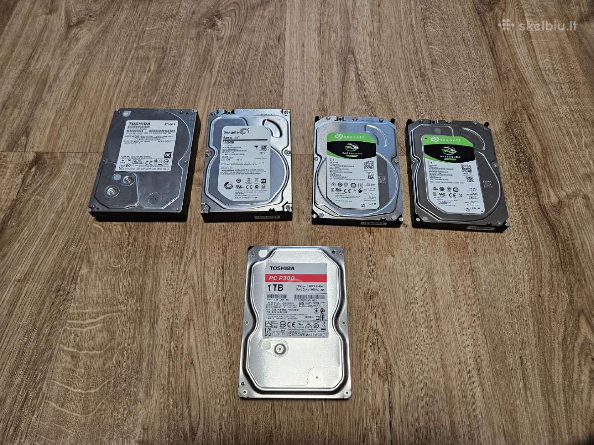 2tb kietieji diskai (HDD)